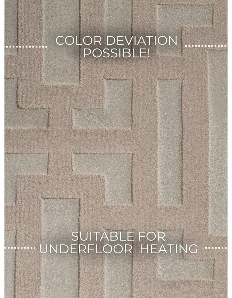 Béžový behúň 80x240 cm Perles Onyx – Elle Decoration