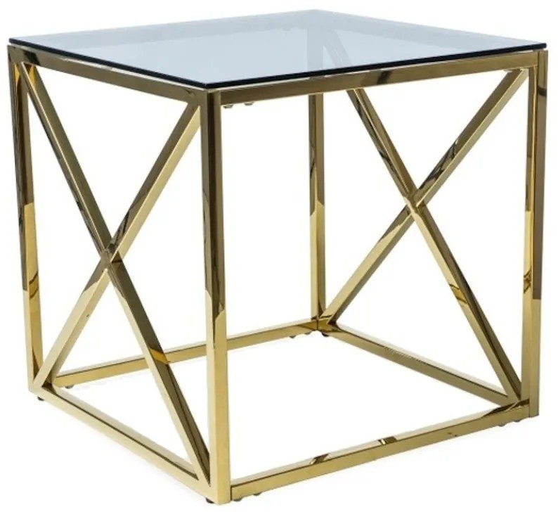 Konferenčný stolík JAX II, 55x55x55, zlatá