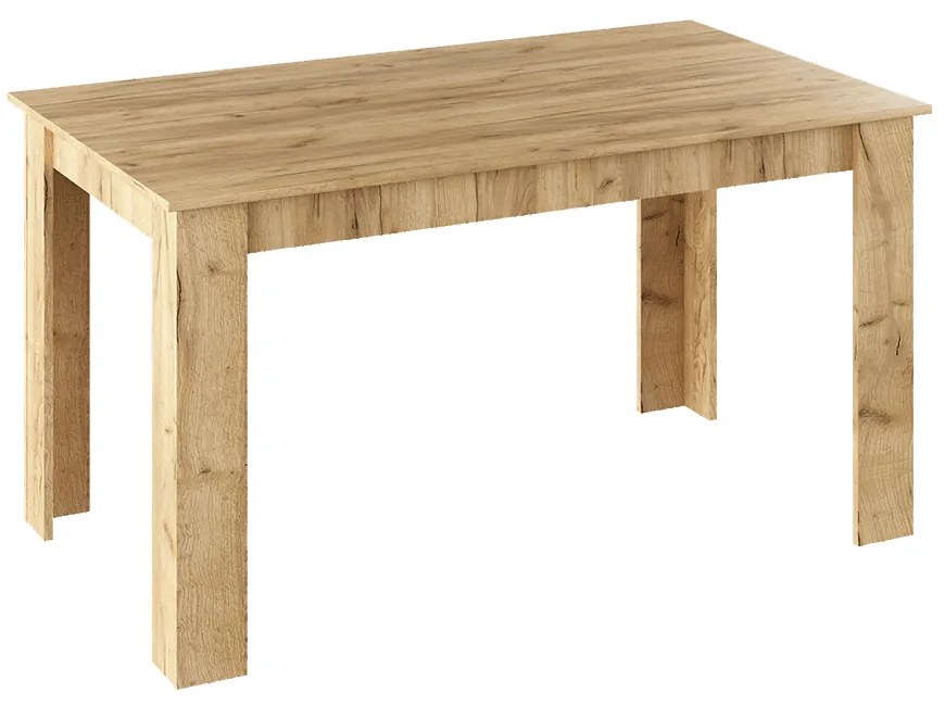 Jedálenský stôl, dub artisan, 140x80, GENERAL NEW