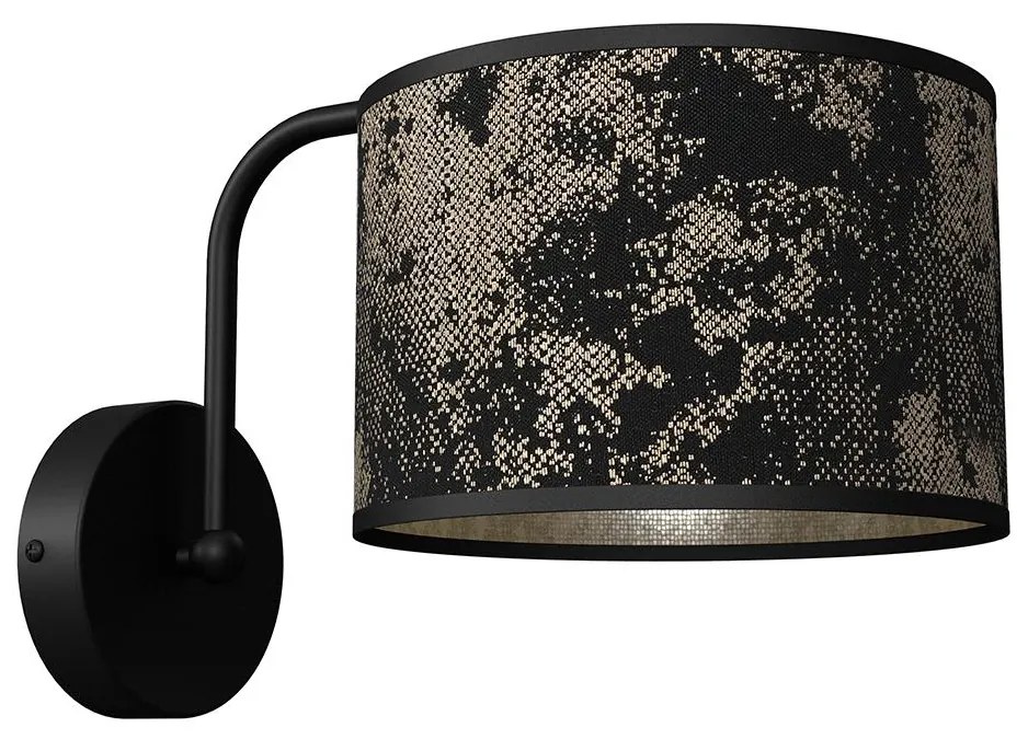 Nástenné svietidlo SATINO 1xE27/60W/230V čierna/zlatá