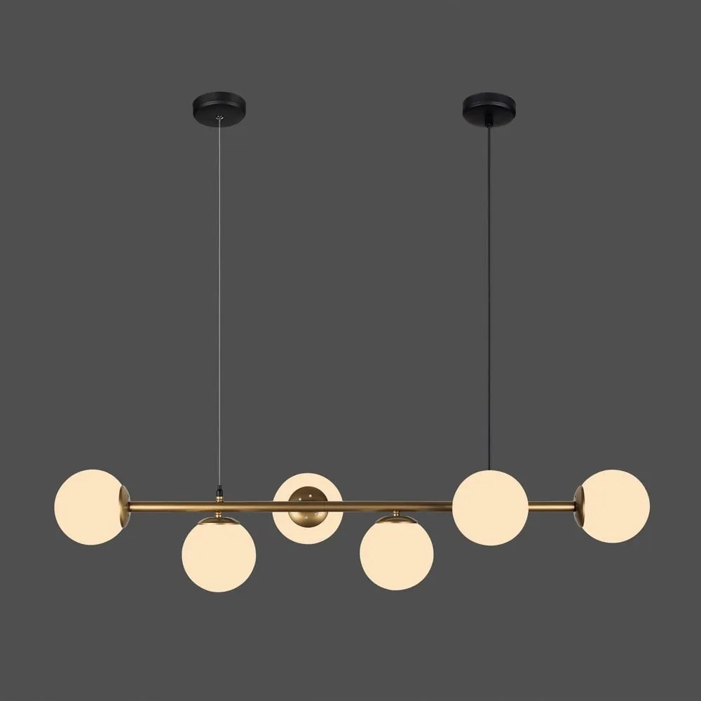 Závesné svietidlo v zlatej farbe Squid Lighting Owl, výška 120 cm