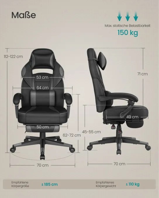 Herná stolička OBG073BH20