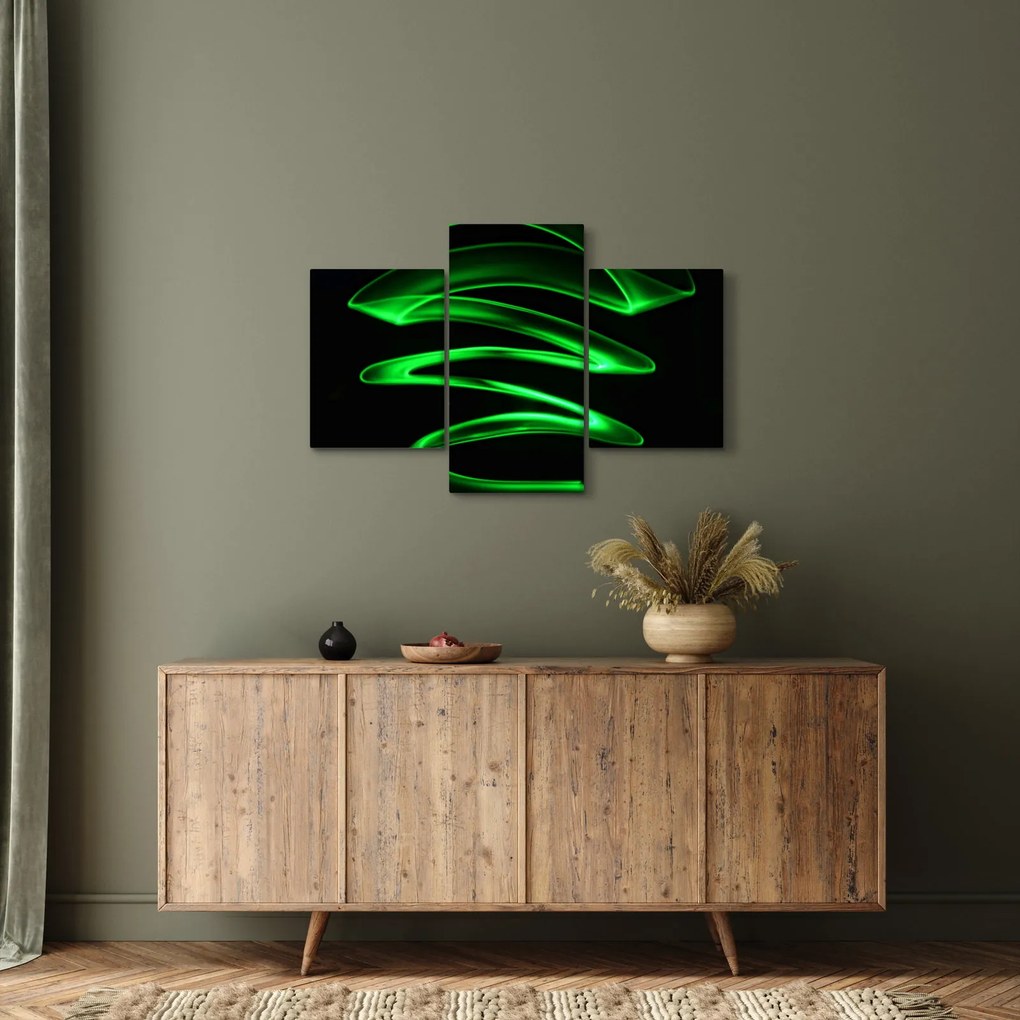 Obraz - neónové vlny (90x60 cm)