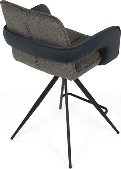 Barová stolička otočná 180° AUB-F1146 GREY2 sivá