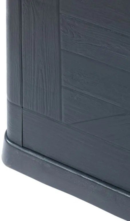 WOOD záhradný plastový úložný box 420 L, grafit