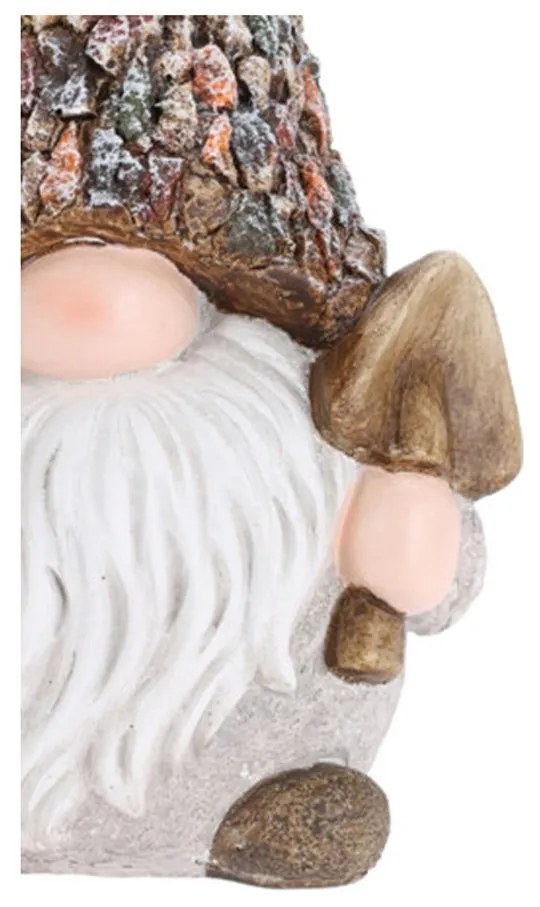 Záhradná figúrka z polyresinu Gnome 1, 30,5 cm, viacfarebná