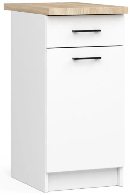 Spodná kuchynská skrinka s doskou OLIWIA S40 SZ1 biela