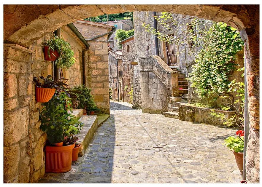 Artgeist Fototapeta - Provincial alley in Tuscany Veľkosť: 100x70, Verzia: Standard