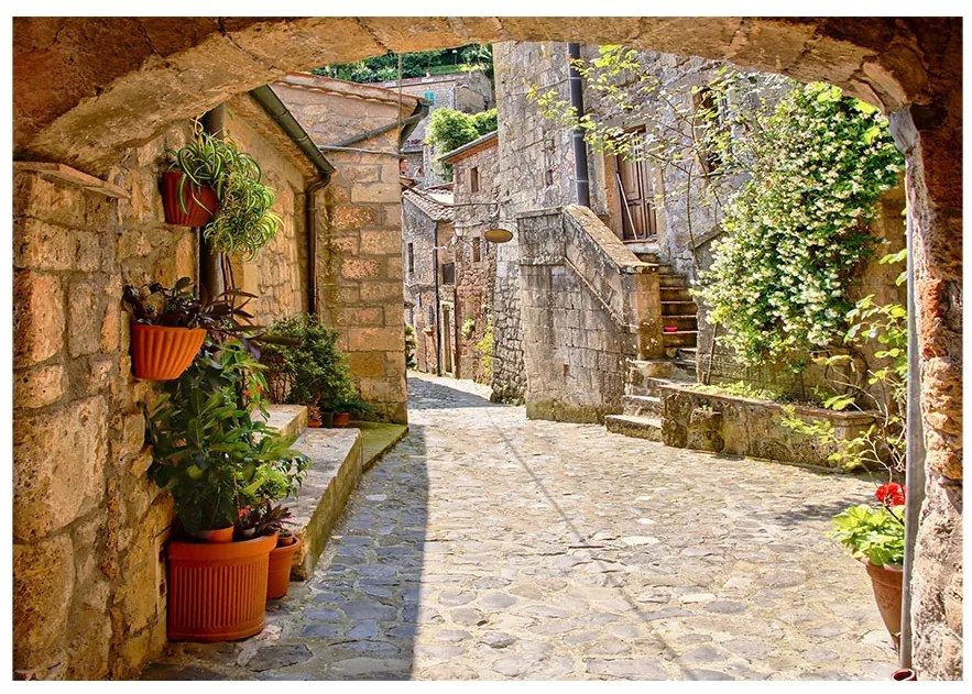 Artgeist Fototapeta - Provincial alley in Tuscany Veľkosť: 350x245, Verzia: Premium