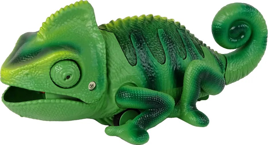 LEAN Toys Zelený chameleón na diaľkové ovládanie 28 cm
