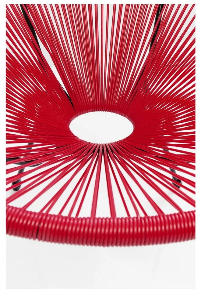 Červené kreslo Kare Design Acapulco
