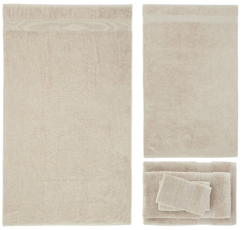 Béžové froté bavlnené uteráky a osušky v súprave 6 ks Anti–Bacterial – Catherine Lansfield