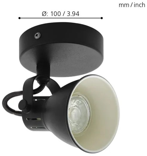 Eglo 98397 - LED Nástenné bodové svietidlo SERAS 1xGU10/3,3W/230V