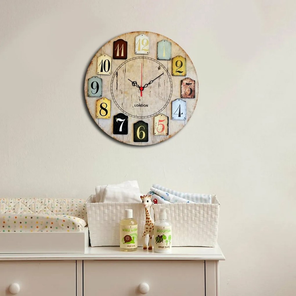 Nástenné hodiny London Ms-44, 40 cm