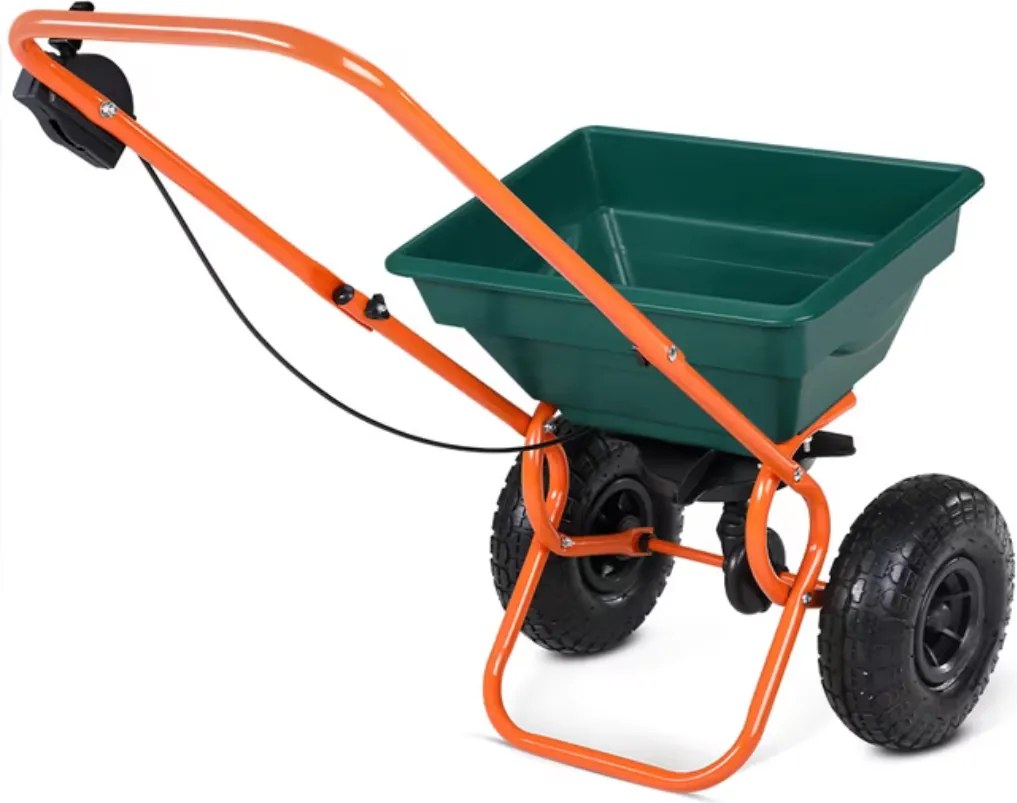 Posypový vozík SEED, 20l, zelená/oranžová Gardebruk