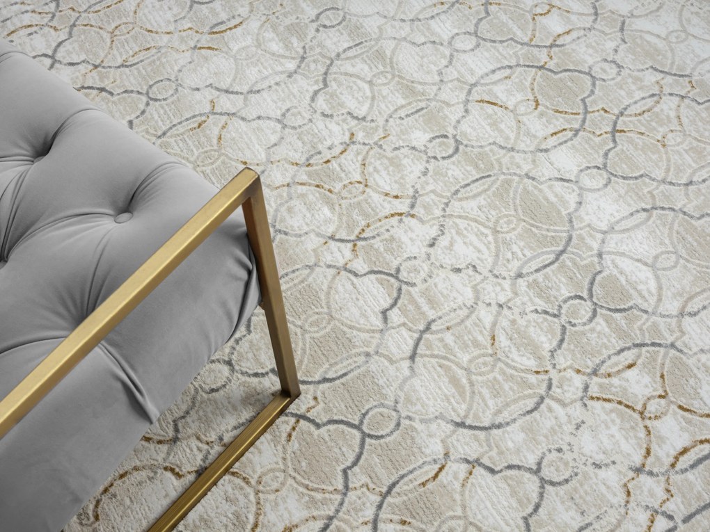 My Flair, Kusový koberec My Floor creme, 200x290, šedá, chodba / predsieň