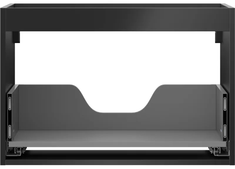 Mexen Box-A, závesná skrinka 70 cm, 1 zásuvka, čierna matná, 91AX0-0700-470-1-71