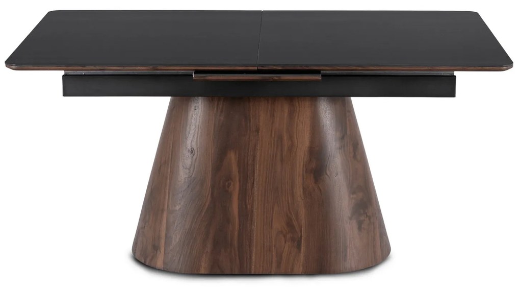 PROXIMA.store - Rozkladací jedálenský stôl LIZBONA FARBA: čierna, konštrukcia: orech