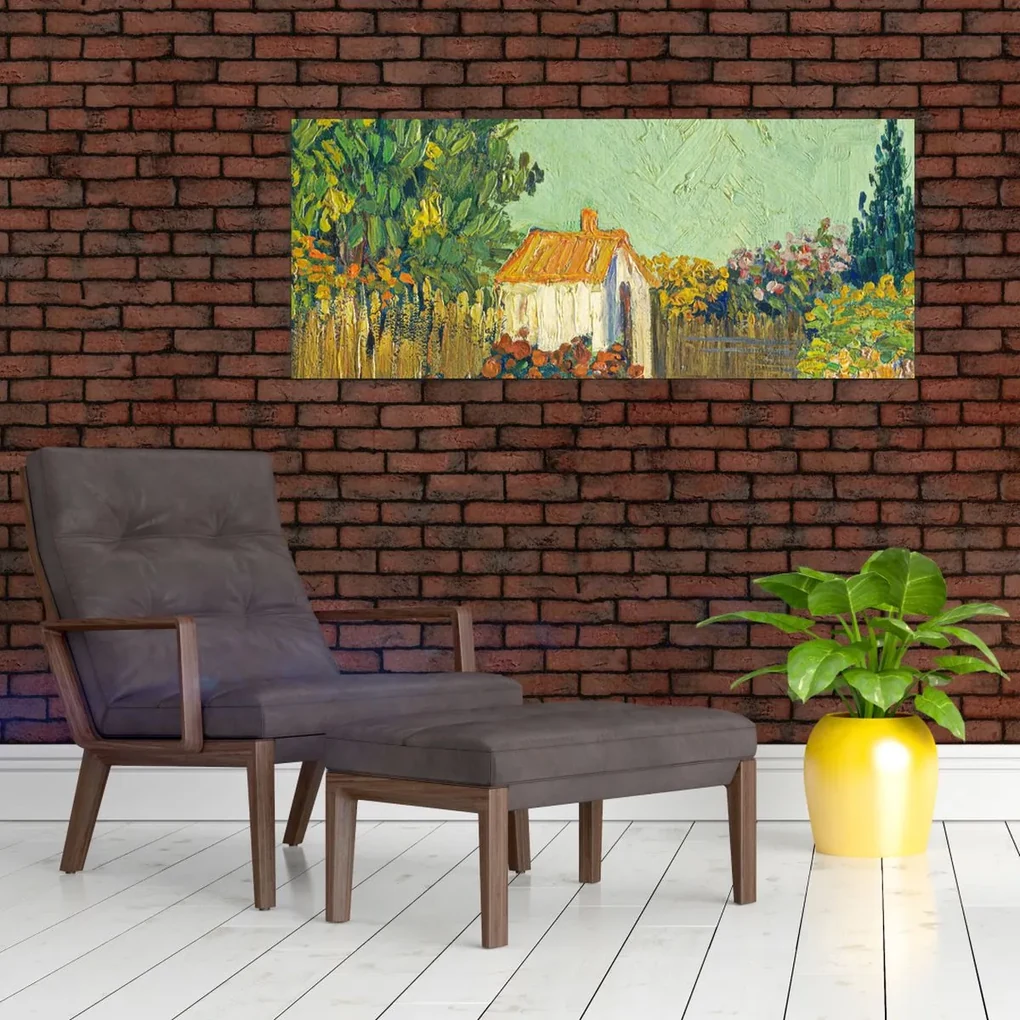 Obraz - Imitator of Vincent van Gogh, Landscape, reprodukcia (120x50 cm)