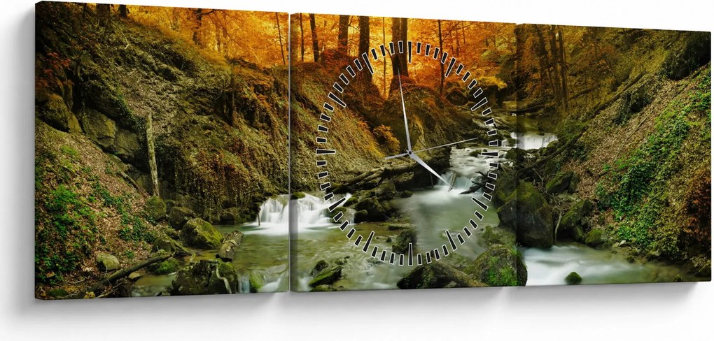 Obraz - Les (s hodinami) (90x30 cm)