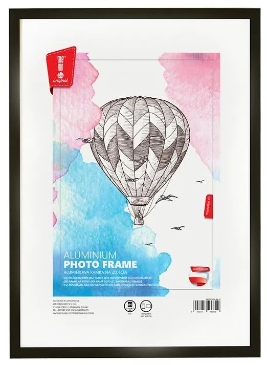 Fotorámik hliníkový čierna