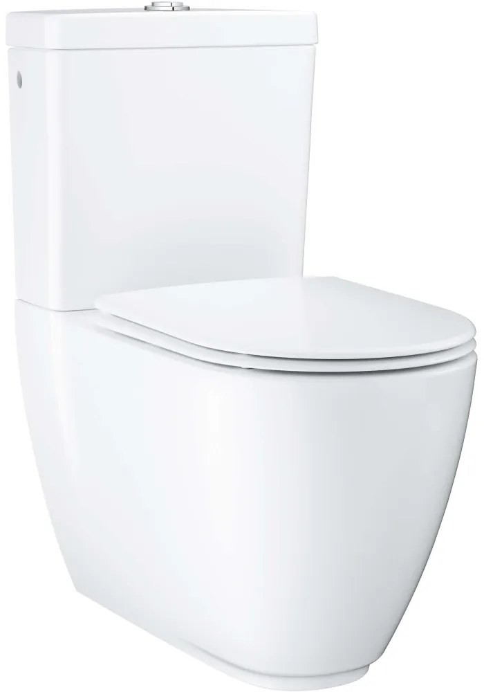 GROHE Essence WC misa kombi Rimless s hlbokým splachovaním, variabilný odpad, 360 x 667 mm, alpská biela, s povrchovou úpravou PureGuard, 3957200H