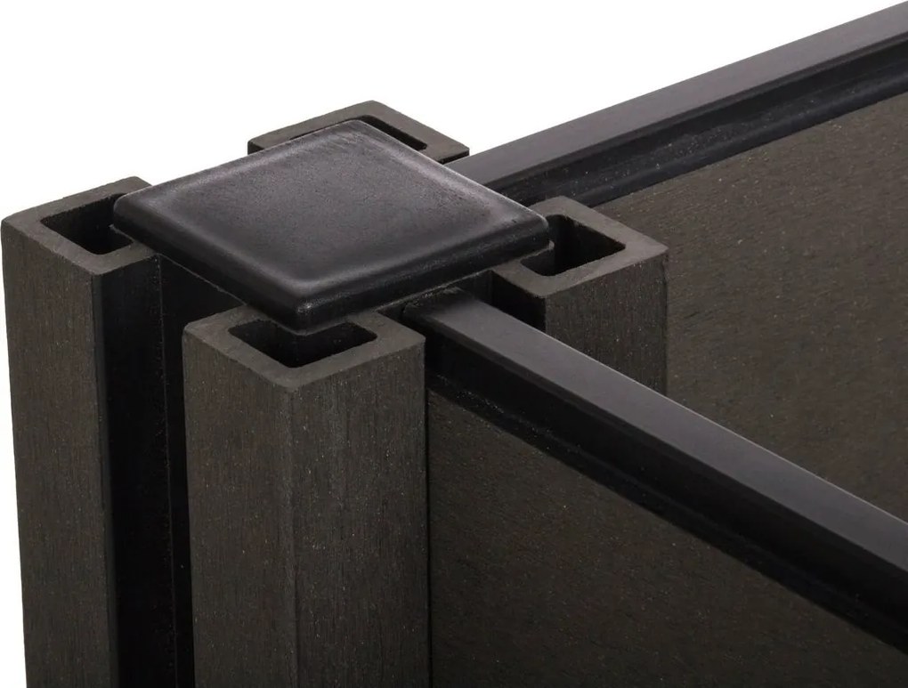 Vyvýšený záhon G21 Crop 143 x 68 x 80, WPC, eben, 80 cm