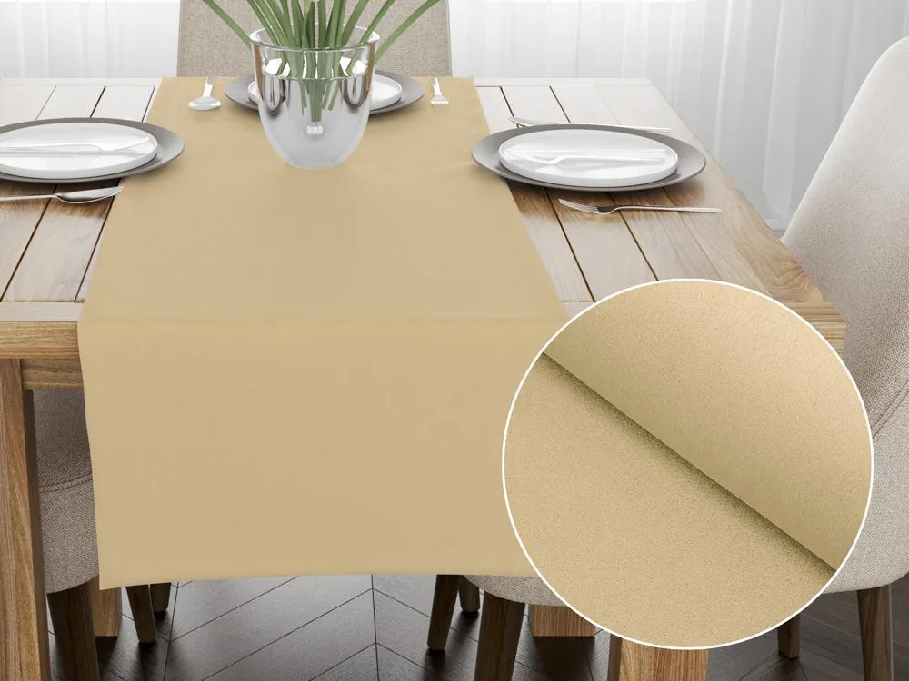 Biante Dekoračný behúň na stôl BKS-404 Zlatisto pieskový 20x140 cm