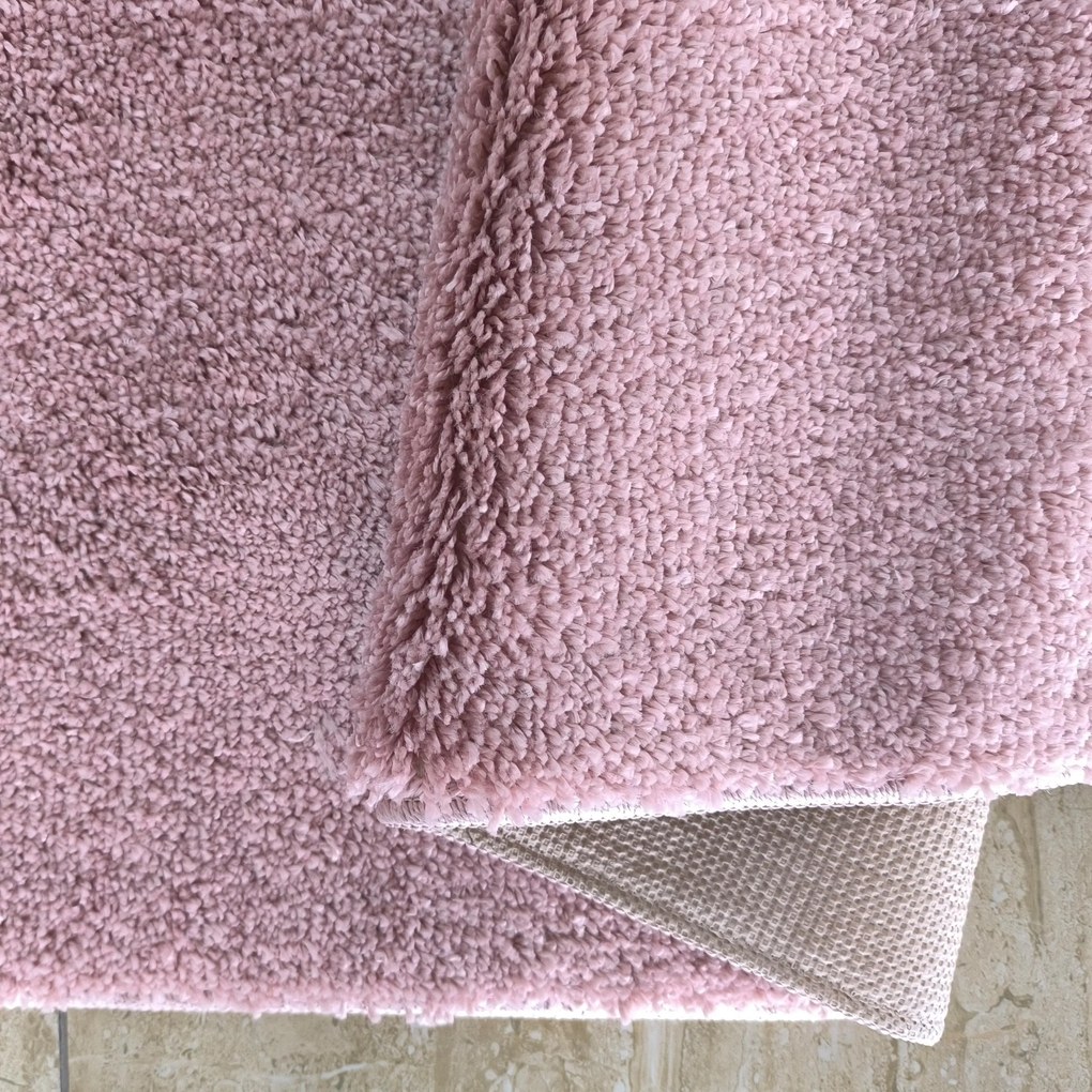 DY Obdĺžnikový ružový shaggy koberec Kamel Rozmer: 120x170 cm