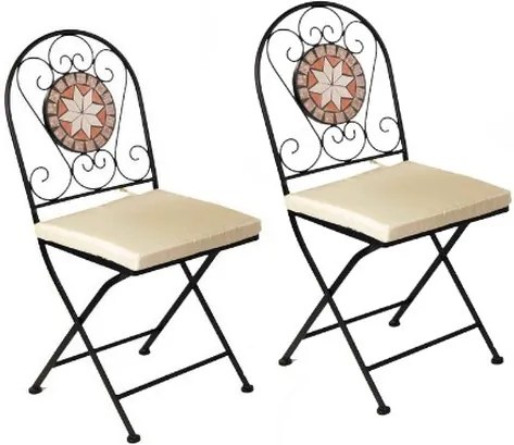 Záhradné stoličky set Mosaik 2 ks LE-4341B