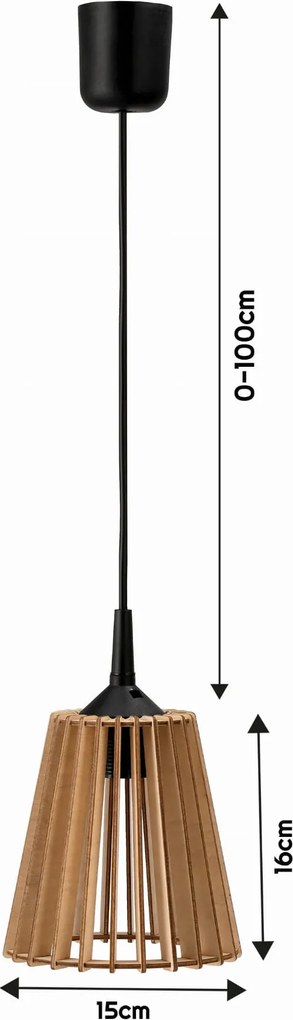 BERGE Závesná lampa 1xE27 - LUCA04