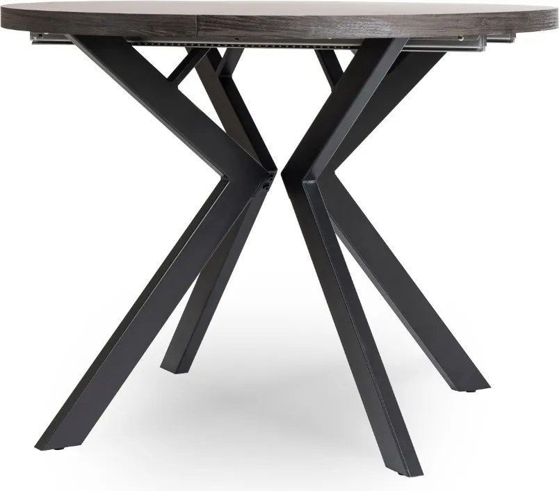 Jedálenský rozkladací stôl LUKAS 100/250 cm čierny
