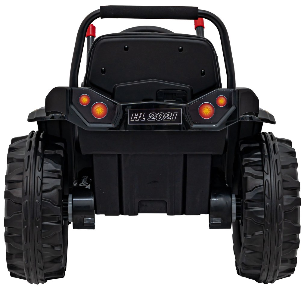 Batériový bager-traktor pre deti žltý + pohyblivé rameno lyžice + diaľkové ovládanie + pomalý štart + FM rádio + LED