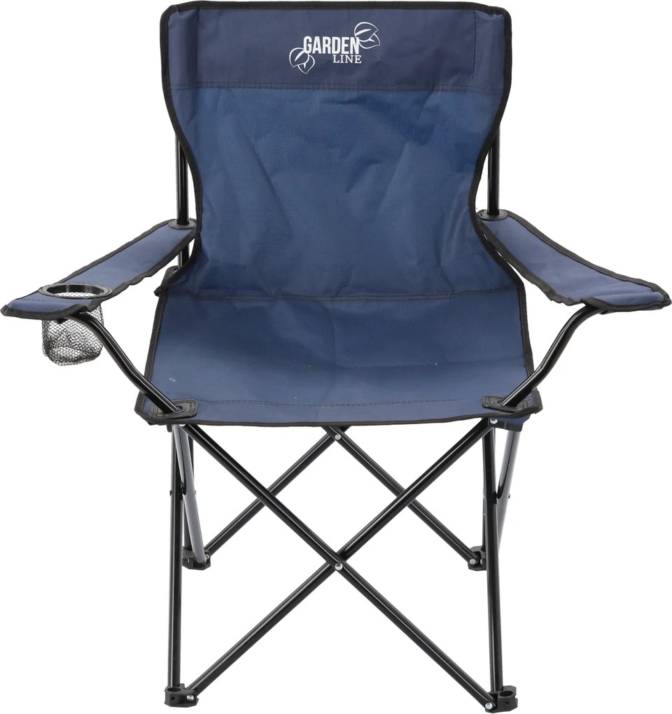 Garden Line SKLADACIA TURISTICKÁ/RYBÁRSKA STOLIČKA, MODRÁ, 50x50x80 cm *7150