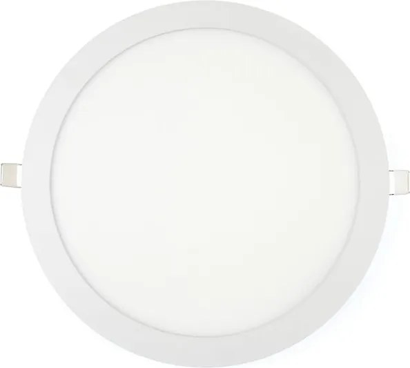 BERGE LED panel kruhový - 300x300x17mm vstavaný - 24W - 230V - 1900Lm - teplá biela