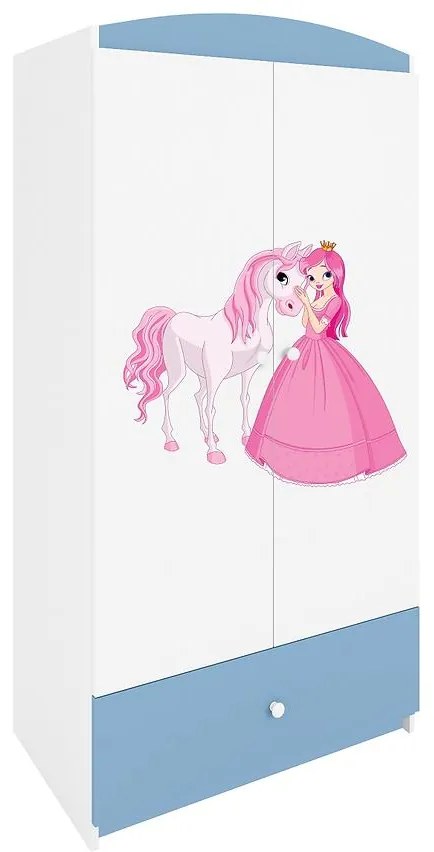 Skriňa Babydreams Modrá – Princezná 2