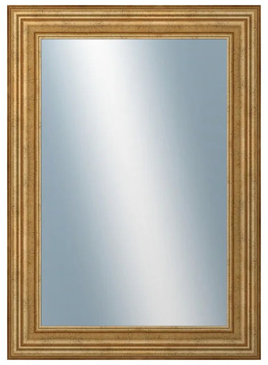 DANTIK - Zrkadlo v rámu, rozmer s rámom 50x70 cm z lišty HRAD zlatá patina (2822)