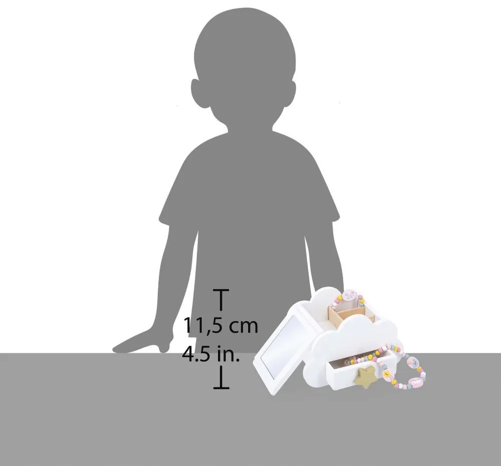 Drevená šperkovnica s jednorožcom