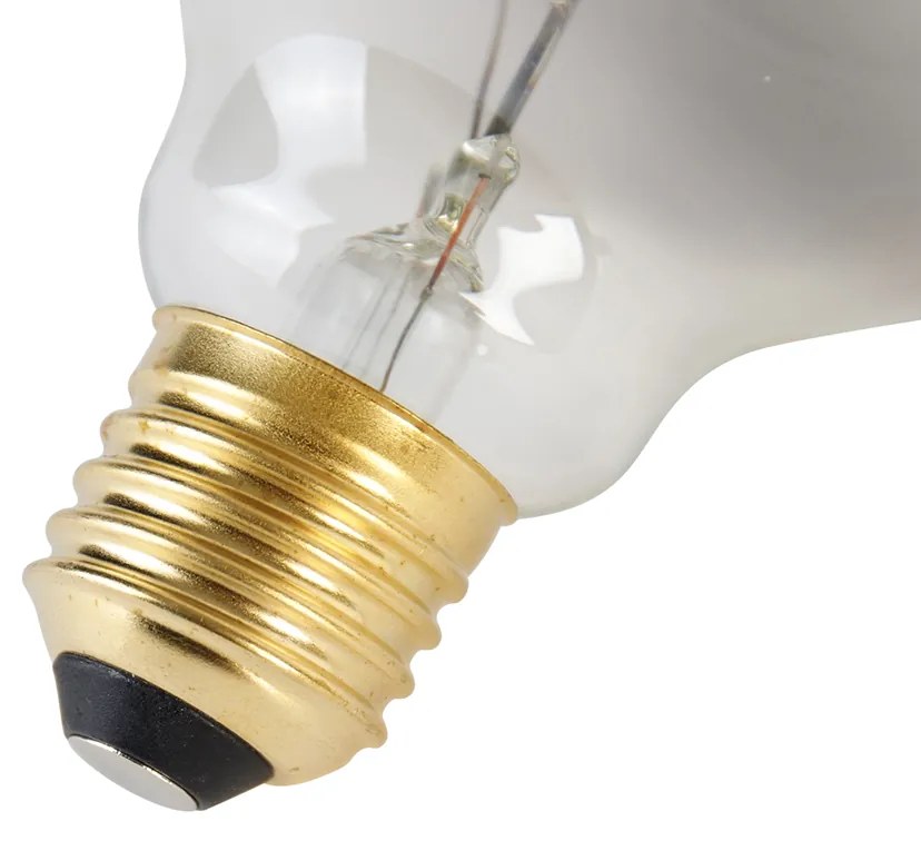 Sada 5 stmievateľných LED žiaroviek E27 so špirálovým vláknom G95 dymové 3W 95lm 1800K
