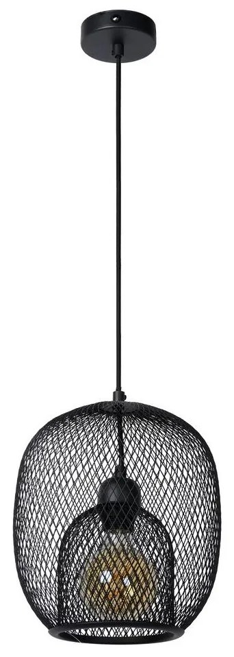 Lucide 78396/01/30 - Luster na lanku JERREL 1xE27/40W/230V čierna
