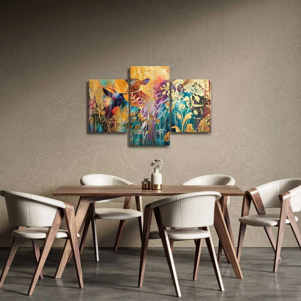 Obraz - Abstraktná maľba prírody (90x60 cm)