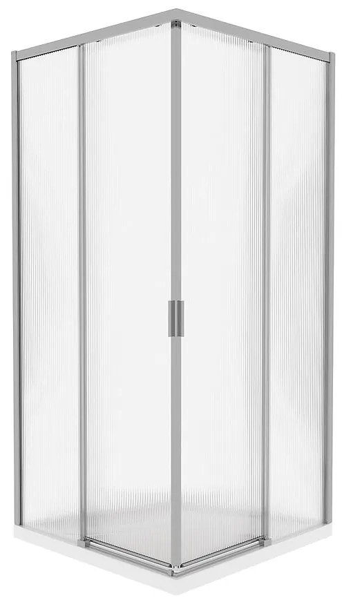 Sprchový kút štvorcový Eter 90x90x190 chróm
