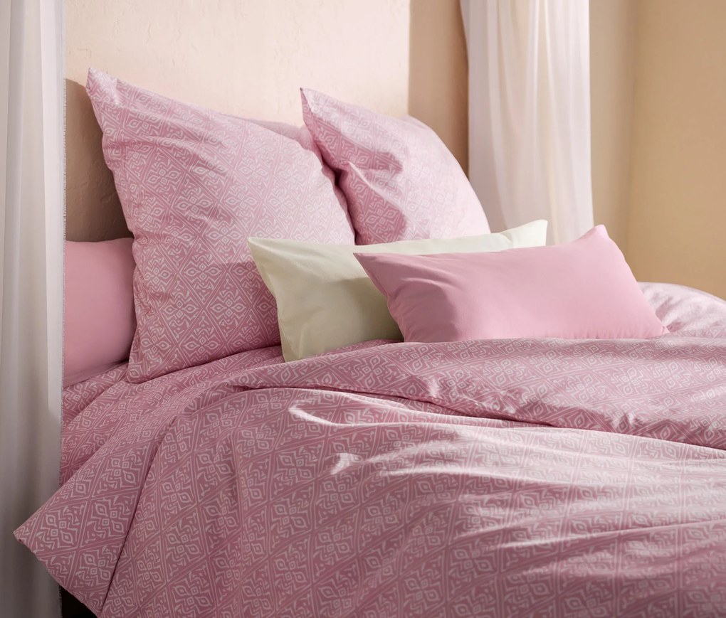 Napínacia posteľná plachta z mikrovlákna, ružová, štandardná veľkosť