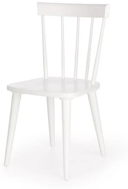 Jedálenská stolička BARKLEY – masív, biela