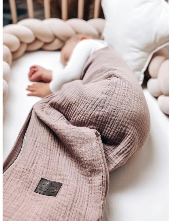 Obojstranný ľahký mušelínový spací vak Rose 4 – 24 mesiacov M