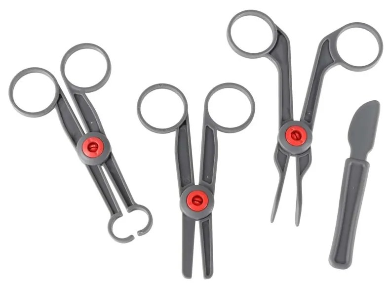 KIK Interaktívna lekárska stanica pre deti - vzdelávacia hračka súprava 34 dielov