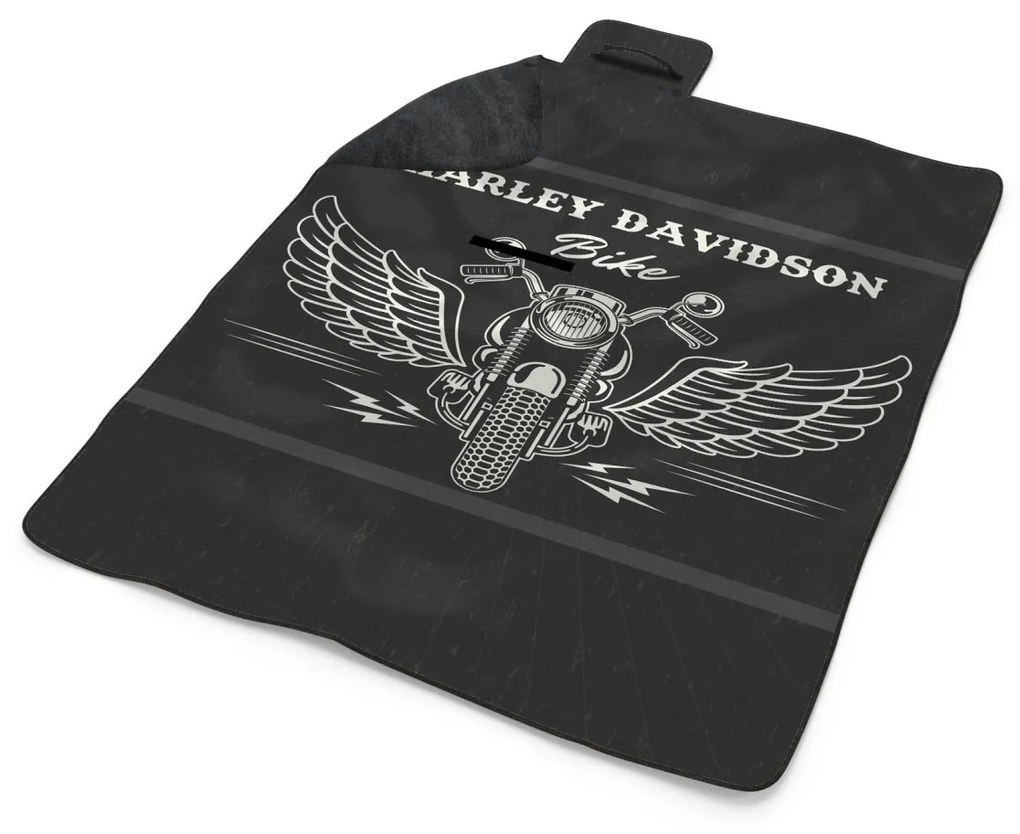 Sablio Plážová deka Harley-Davidson S krídlami: 200x140 cm