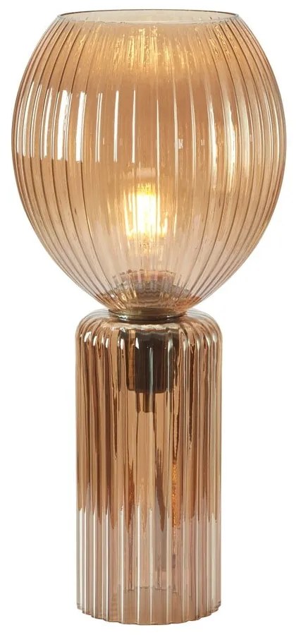 Stolová lampa jantárová so skleneným tienidlom (výška 40 cm) Toulipa – Markslöjd