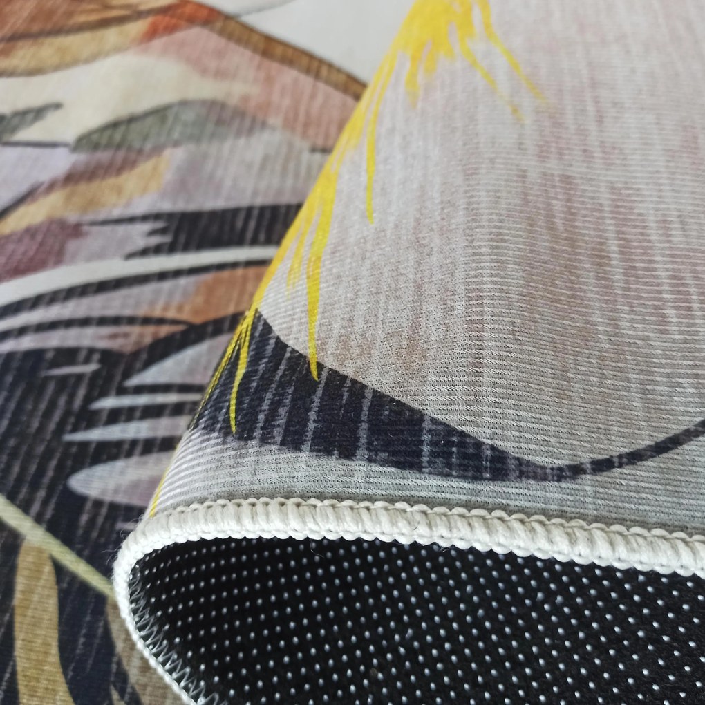 DY Moderný koberec s motívom listov Horeca-New 124 Rozmer: 120x180 cm