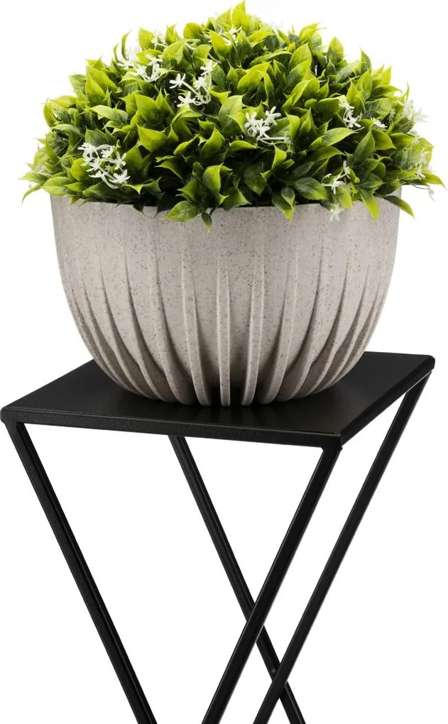 STOJAN NA KVETINÁČ BEN 95X78X24 CM ČIERNA